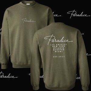 Olive Crewneck Men's Sweater